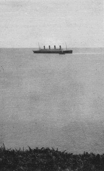 Última foto do Titanic à tona
