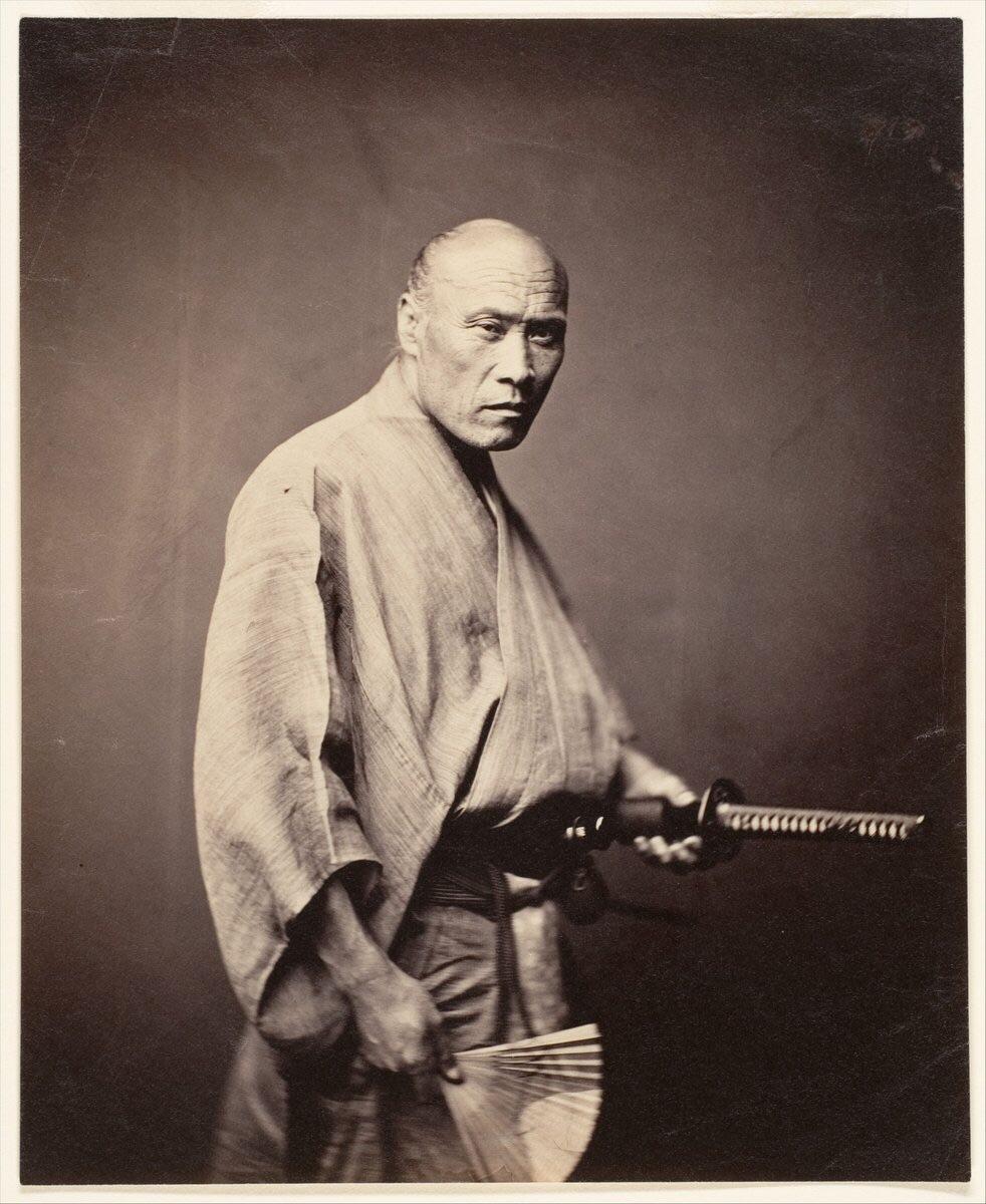 Autêntico samurai japonês, 1864