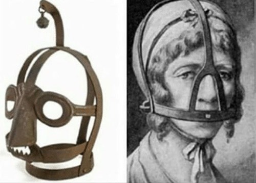 Máscara belga, de 1550, usada para punir principalmente mulheres que atrapalhava a ordem pública
