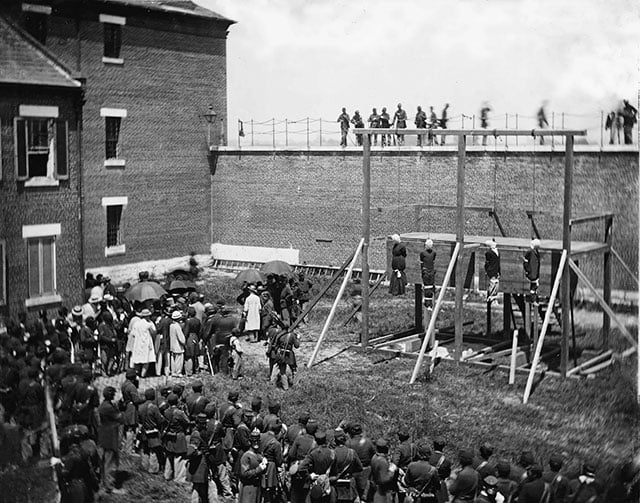 Execução de conspiradores de Lincoln, 1865