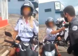 Mulher é flagrada xingando policiais durante blitz no interior de SP