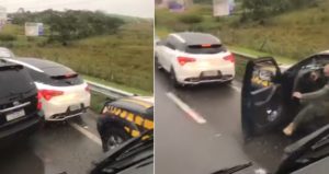 FLAGRA: Motoristas se dão mal ao trafegarem pelo acostamento de rodovia no Brasil