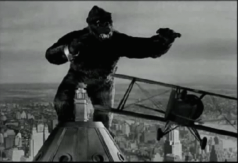 O gigante King Kong que vemos no filme de 1933 media apenas 40 centímetros. Na produção de 1977, cresceu para 13 metros.