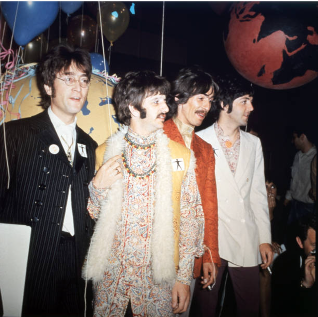 Os Beatles, durante estreia mundial de 