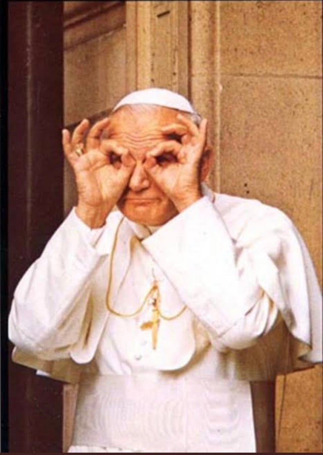 Papa João Paulo II, década de 1980.