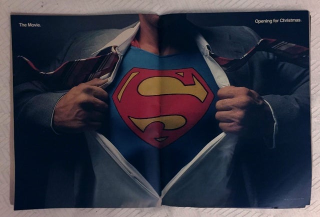 Anúncio do Superman (1978) em uma edição da revista Life.