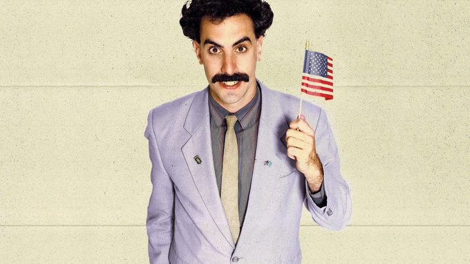 A polícia foi chamada 37 vezes durante as filmagens de 'Borat' (2006).