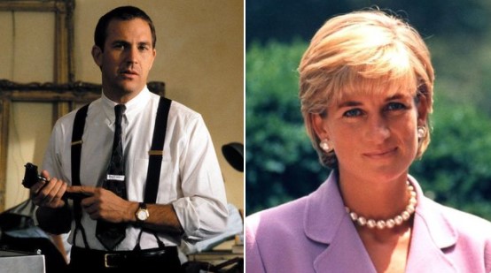 Kevin Costner convidou a princesa Diana para estrelar 'O Guarda-costas 2' e ela aceitou. O primeiro rascunho do roteiro chegou um dia antes de ela morrer.