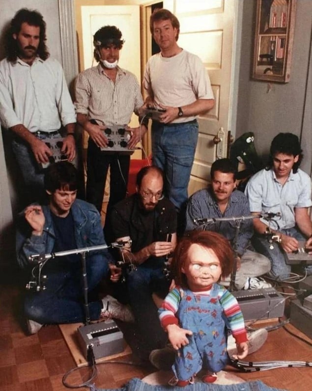 Estes eram os responsáveis por darem vida ao boneco de Brinquedo Assassino, 1988.