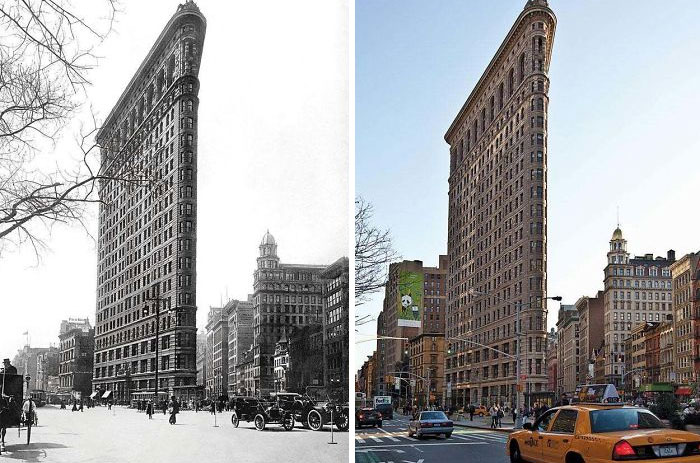 The Flatiron Building, Nova York (1917 e 2012)