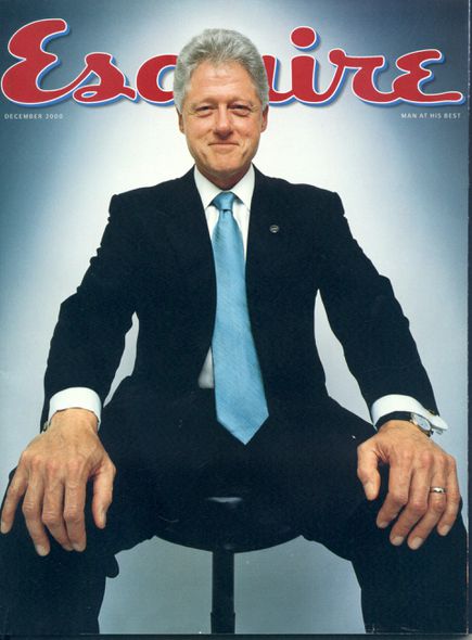 Em dezembro de 2000, a Esquire publicou uma entrevista com o então presidente Bill Clinton. O fato curioso ficou por parte da foto que ilustra a capa. O fotógrafo teve apenas 7 minutos para produzí-la.