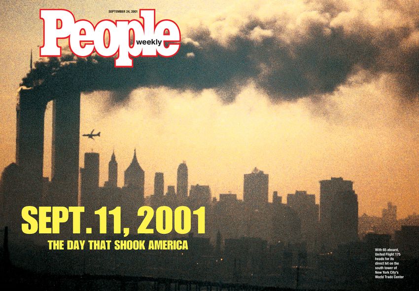 Os atentados ao World Trade Center, em 2011, estampou a capa da revista People naquele mês de setembro e tornou-se a edição mais vendida da história da revista.