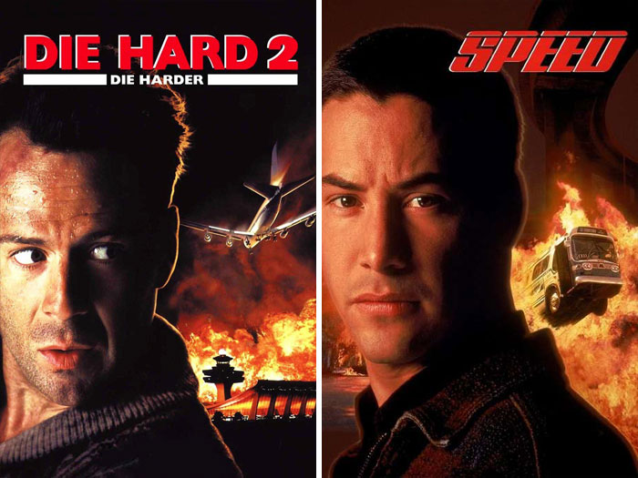 Duro de Matar 2 (1990) vs Velocidade Máxima (1994)