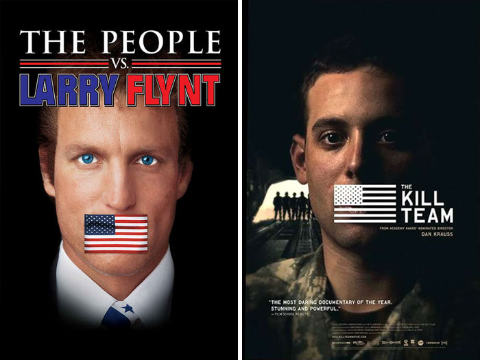 O Povo contra Larry Flynt (1996) vs Dilemas da Guerra (2013)