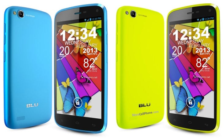 A Blu chegou ao comércio brasileiro para atender o público que não queria gastar muito com aparelhos Android. Os aparelhos chegaram ao mercado nacional em 2014 e não decolou.