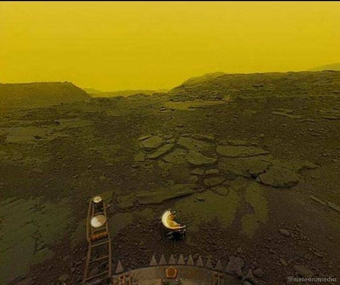 Esta foto foi tirada da superfície de Vênus.