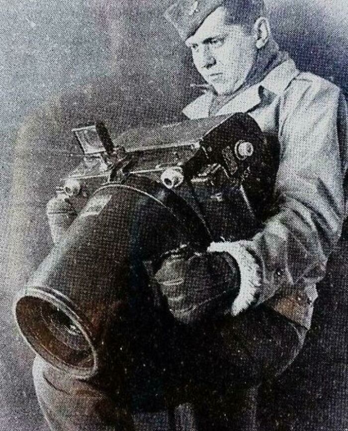 Câmera Kodak K24, usada para fotografia aérea durante a Segunda Guerra Mundial pelos americanos