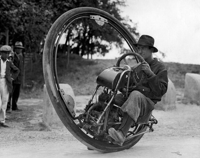 Motocicleta de uma roda, Alemanha, 1925