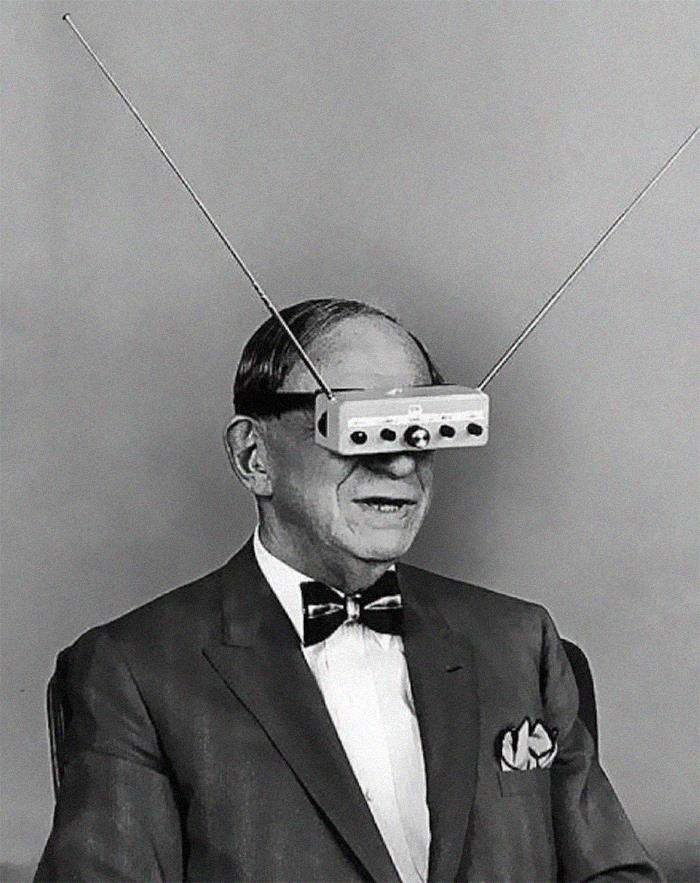 Óculos de TV, décadas antes do Google Glass, mais precisamente na década de 1960
