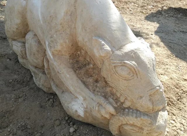 Estátua de leoa ibérica do século V aC, encontrada em Córdoba, Espanha.