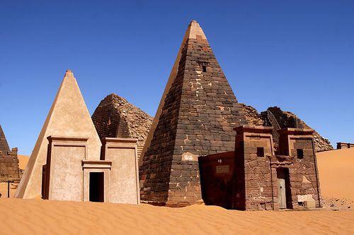 As pirâmides do Sudão.