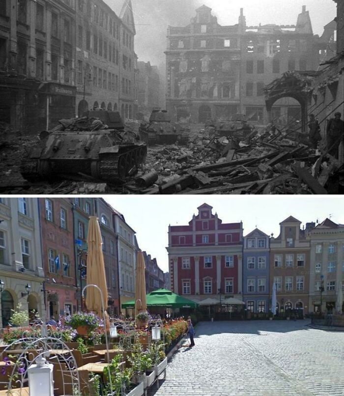 Praça Velha de Poznan - Segunda Guerra e 2021