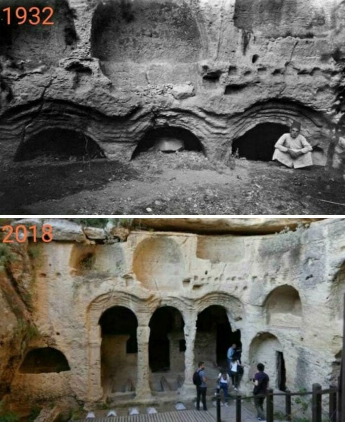 Túmulo da caverna de Besikli, em Hatay, Turquia