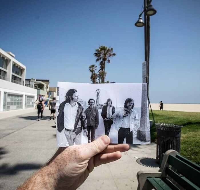 The Doors no Calçadão De Venice Beach. Tirada por Henry Diltz