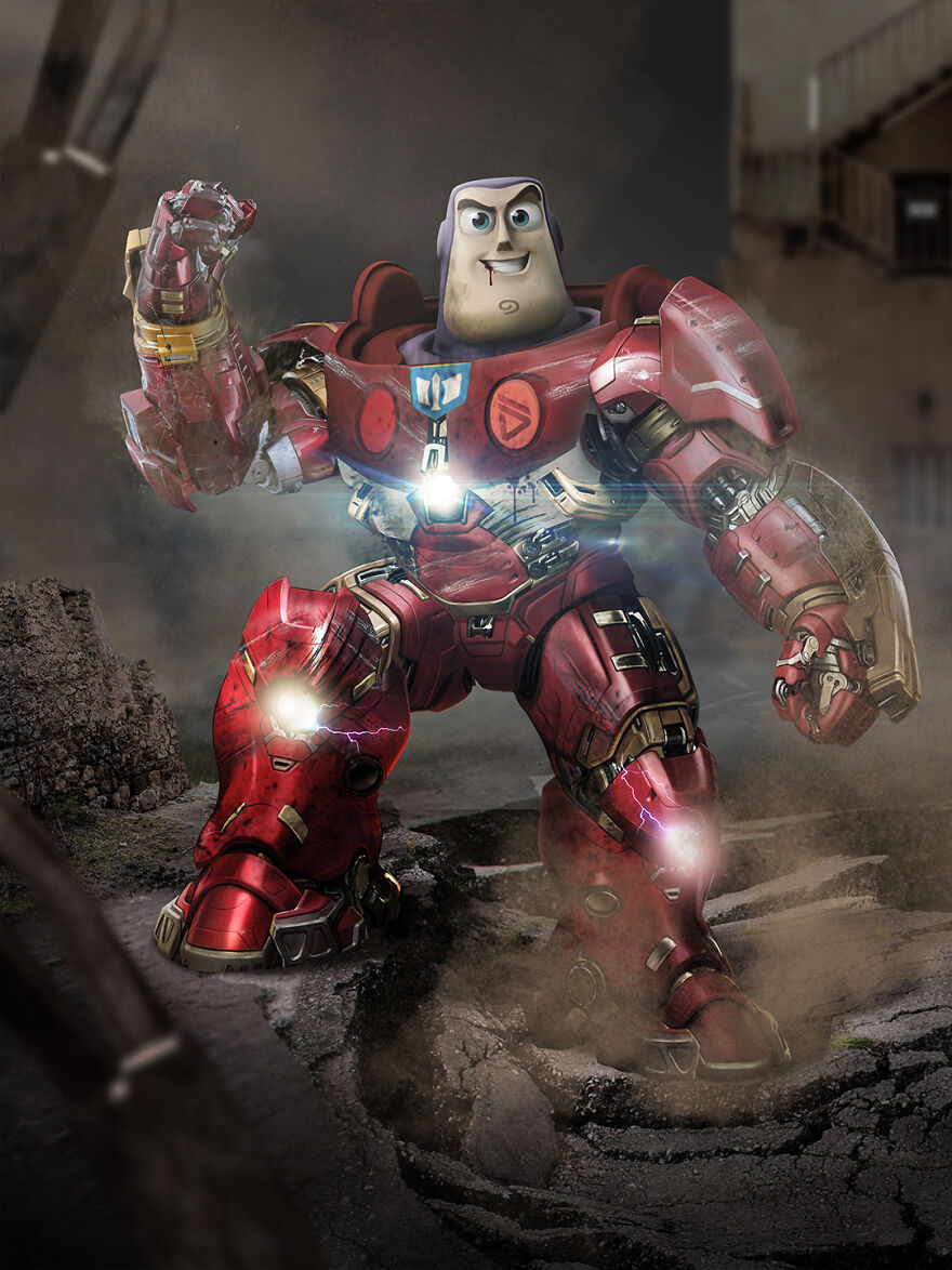 Homem de Ferro e Buzz Lightyear