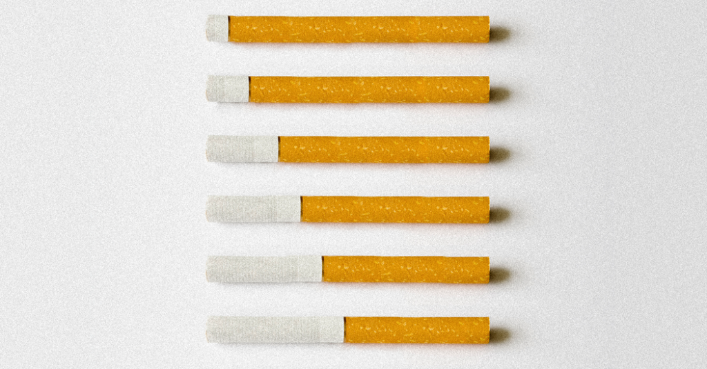 Os cigarros podem conter mais de 4000 ingredientes que, quando queimados, também podem produzir mais de 200 ‘compostos’ químicos. Muitos desses ‘compostos’ estão ligados diretamente a danos nos pulmões.